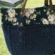 Crochet Leather Bag,Personalized gift, bridesmaid gift, Shoulder bag ,Floral bag,Spring,Summer,Red tote,Healthy,Vintage,Boho,Garden party