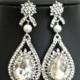 Bridal Drop Earrings, Pearl Crystal Earrings, Wedding Earrings Vintage, Bridal Chandelier Earrings, Wedding Jewelry Crystal Earrings