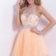 Blush 9876 Illusion Homecoming Dress - Brand Prom Dresses