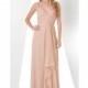 Bari Jay 882 V Neck Ruffle Bridesmaid Dress - Brand Prom Dresses