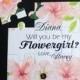 Will You Be My Flowergirl Puzzle Proposal Bridesmaid Invitation Asking Maid of Honor Will You Be My Bridesmaid Wedding Invitation
