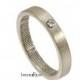 Sterling Silver and Diamond Fingerprint Engagement Ring, Promise Ring, Commitment Ring, Fingerprint Wedding Band, Fingerprint ring