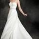 Glamorous Lace & Satin Sweetheart Neckline Natural Waistline A-line Wedding Dress - overpinks.com