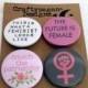 Feminist Pin Badges Gift Set/ Feminist Button Badge Pack of 4/ Girl Gang Gifts/ This is What A Feminist Looks Like/ Feminist Gift Set/