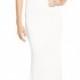 Katie May Pleat One-Shoulder Crepe Gown