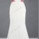 Unique chinese style halter backless mermaid wedding dress