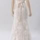 Lace wedding dress, wedding dress, bridal gown, sleeveless V-back mermaid dress