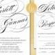 Elegant Script Wedding Invitation Printable, Printable Wedding Invite, DIY PDF Wedding Invitation Download, Modern Calligraphy Wedding
