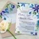 Printable wedding invitation, Digital wedding invite, Floral wedding