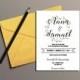 DIY Flower Wreath Wedding Invitation Template, Wedding Printable, Printable templates, Editable templates, Instant Download, Digital,