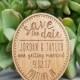 FREE US SHIPPING - Wedding Save the Date Magnets - Custom Engraved Wood Magnets