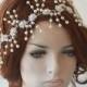 Pearl Headpiece, Bridal Headpiece, Pearl Hair Accessories , Bridal Hair Jewelry, Wedding Headband, Wedding Hair Accessory