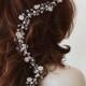 Bridal Hair Vine, Wedding hair vine, Pearl hair vine, Long Pearl hair vine, Bohemian bridal headpiece, Hair Accessories, Hair Jewelry