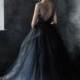 Calypso Nightfall // Volumetric Black Tulle Gown
