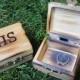 Ring box, Ring bearer box, rustic wood ring box, rustic wedding decor, his and hers ring boxes, mr and mrs ring box, custom ring box