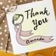 Bridesmaid Favor Thank You Card Gift Tag with Calligraphy