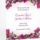 Floral Wedding Save the Date cards with watercolor flowers, garden bouquet. Floral arrangement, free envelopes, matching wedding invitations