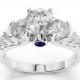 1.25 Carat Forever One Moissanite & Diamond Engagement Ring