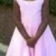 Flower Girl Dress with tulle Sash, Low Back, and Sleeveless. Petticoat. Girls Dress for Weddings, Birthday Party