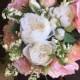 Pink and White SILK BOUQUET - Stunning Spring Wedding Bouquet, Bridal bouquet,  Wedding Flowers, Keepsake Bouquet