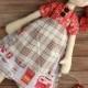 Primitive Raggedy Doll  seamstress Gabi  fabric soft doll rag doll cloth doll handmade doll