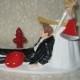 Wedding Reception Party Fireman Firefighter Fire Hat Hydrant Cake Topper