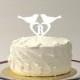 MONOGRAM BIRDS Wedding Cake Topper Acrylic Wedding Topper Love Birds Wedding Cake Topper Wedding Decoration Keepsake