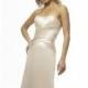 Pleated Strapless Prima Satin Gown by Alexia Couture 848 New Arrival - Bonny Evening Dresses Online 
