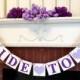 Purple BRIDAL SHOWER decorations - Bride to Be banner- Bachelorette Party Sign -Purple Bridal Shower Decor - You Pick the Colors