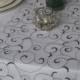 Swirl Embroidered Organza Wedding Table Runner
