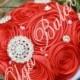 Wedding brooch bouquet- Alternative bouquet - bridal wedding bouquet - handmade bouquet - rose wedding bouquet - bridal accessories