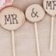 Rustic Cake Topper, Wooden Cake Decoration, Rustic Wedding, Wooden Cake Topper Set