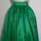 Floor Length Taffeta  Ball Gown Skirt with Removable Sash