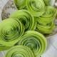 Paper Flowers Lime Green  Paper Flowers Wedding Table Decorations 20 flowers