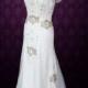Ivory Bohemian Beach Wedding Dress With Silk Lining Cap Sleeves And Intricate Beading 