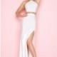 Black/Gold Flash 66082L - Long High Slit Jersey Knit Dress - Customize Your Prom Dress