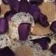 Rustic Purple Rose Petals/Dark Purple Petals/Country Wedding/Barn Wedding/Rustic Petals/Grappa Petals/Rose Petals/Rustic Wedding