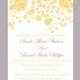 DIY Wedding Invitation Template Editable Word File Instant Download Printable Invitation Floral Wedding Invitation Elegant Yellow Invitation