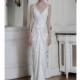 Sophia Kokosalaki - Spring/Summer 2014 - Ida Sleeveless Silk Sheath Wedding Dress with a Lace-Trimemd V-Neckline - Stunning Cheap Wedding Dresses