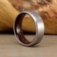 Titanium & Brazilian Rosewood Ring // Unique Wedding Ring // Men's Wedding Band // Women's Ring // Gift Ring
