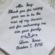 Father of The Groom Gift From Bride - Embroidered Personalized Wedding Handkerchief