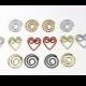 100 - Paper Clips (Heart or Spiral) / Silver, Gold or Red Heart Paper Clips / Silver, Gold or Black Spiral Paper Clips