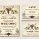 Country Wedding Invitation Printable, Fall Wedding Invitation, Vineyard Wedding Invitation Set, Rustic Wedding Invitation Suite