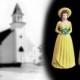 Vintage Bride's Maids Wedding Cake Topper Figurines