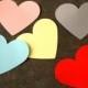 Any color 3'' Large HEART 50 pcs cardstock cutout, die cut Love hearts, Large heart, Large paper hearts engagement party, Valentines