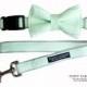 Mint Green Layered Dog Bow Tie