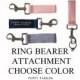 Dog Ring Bearer Attachment - Removable Choose Color - Secure Removable Attachment