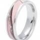 Pink Womens Camo Stainless Steel Hunting Wedding Band Ring 