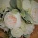 Blush, champagne and ivory bridal keepsake wedding bouquet, dahlia bouquet, silk rose bouquet, flower bouquet, artificial bouquet