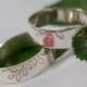 Oak Leaf Wedding Bands: A Set of his and hers Sterling silver Oak leaf textured wedding rings